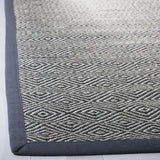 Safavieh Natural Fiber 4'-0" x 6'-0" Rug in Natural / Dark Grey