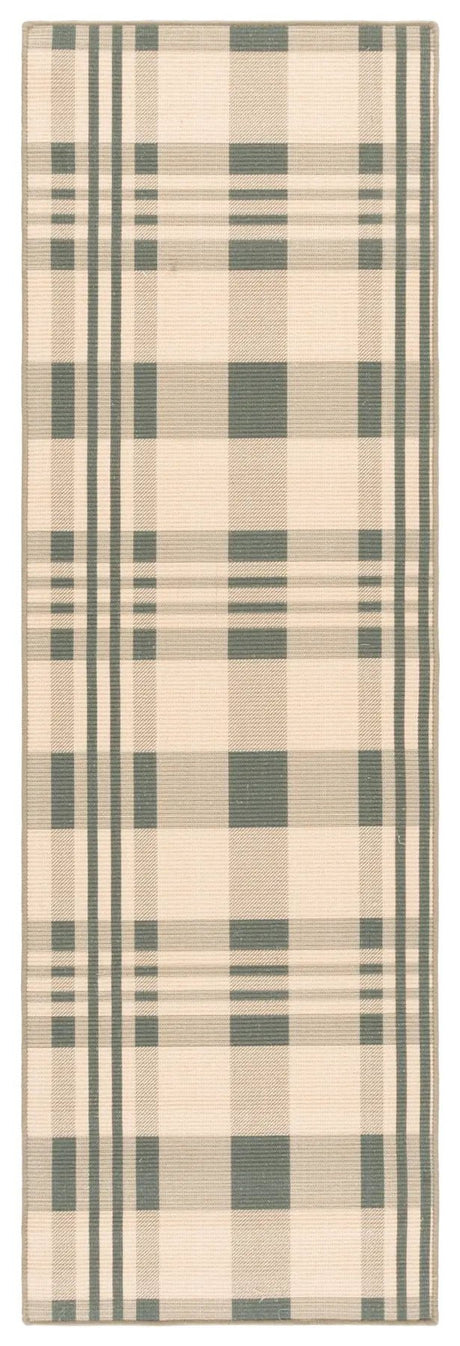 Safavieh Natural Fiber 2'-6" x 8'-0" Rug in Natural / Green