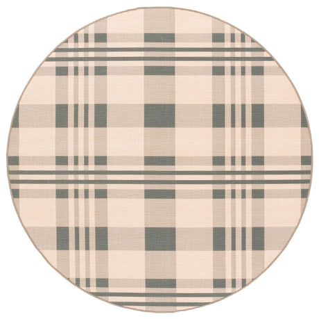 Safavieh Natural Fiber 6'-0" x 6'-0" Rug in Natural / Green