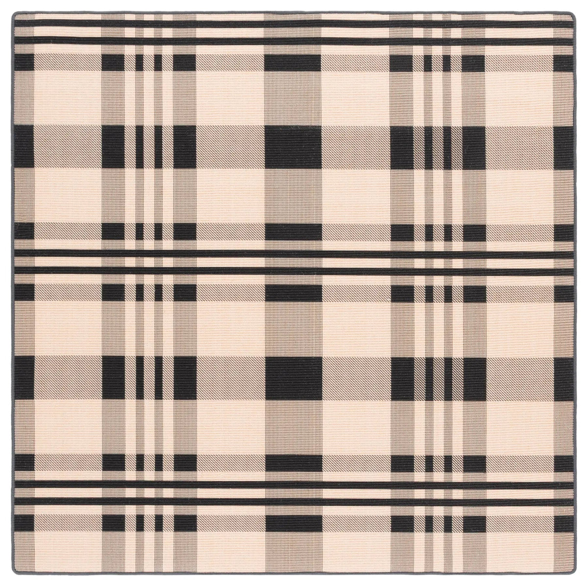 Safavieh Natural Fiber 6'-0" x 6'-0" Rug in Natural / Black