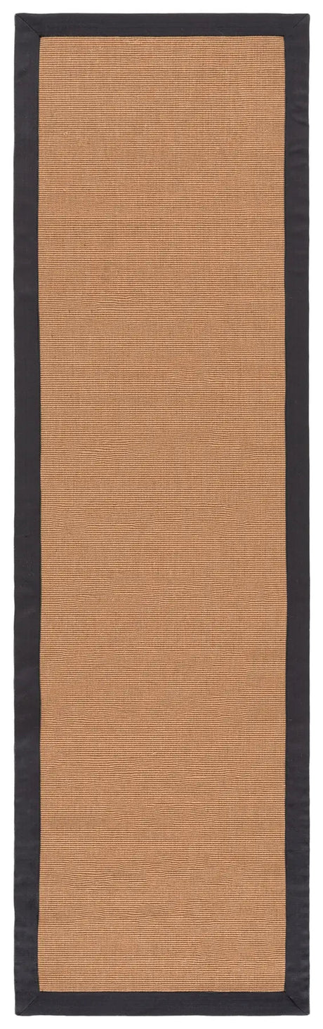 Safavieh Natural Fiber 2'-3" x 8'-0" Rug in Natural / Dark Grey