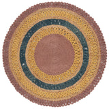 Safavieh Natural Fiber 5'-0" x 5'-0" Rug in Lavander / Multi