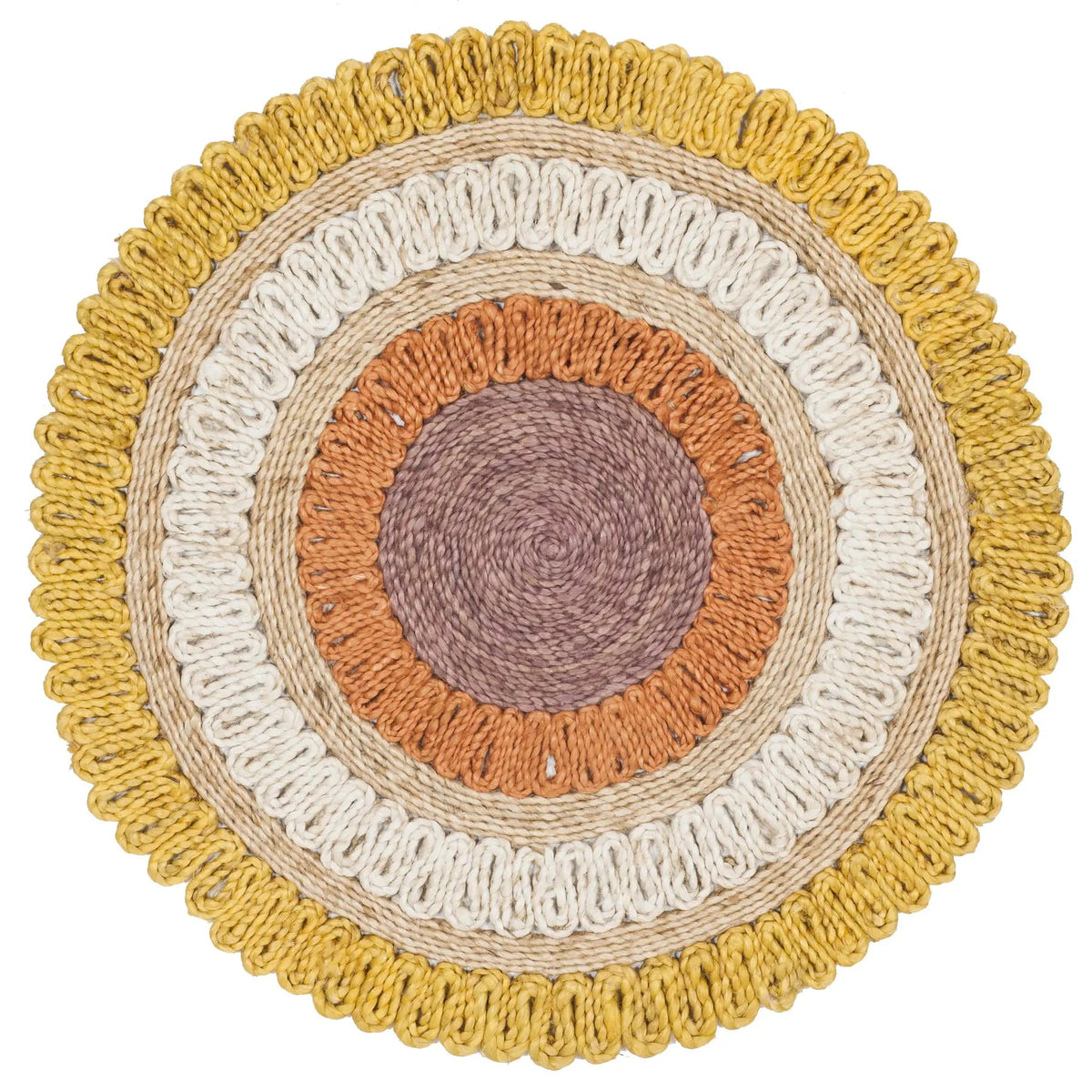 Safavieh Natural Fiber 3'-0" x 3'-0" Rug in Gold / Multi