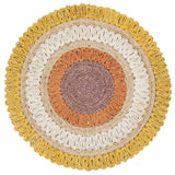 Safavieh Natural Fiber 3'-0" x 3'-0" Rug in Gold / Multi