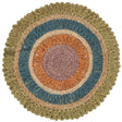 Safavieh Natural Fiber 3'-0" x 3'-0" Rug in Green / Multi