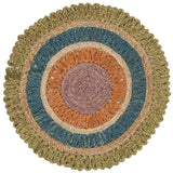 Safavieh Natural Fiber 3'-0" x 3'-0" Rug in Green / Multi