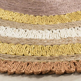 Safavieh Natural Fiber 5'-0" x 5'-0" Rug in Orange / Multi