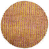 Safavieh Natural Fiber 6'-0" x 6'-0" Rug in Pink / Multi