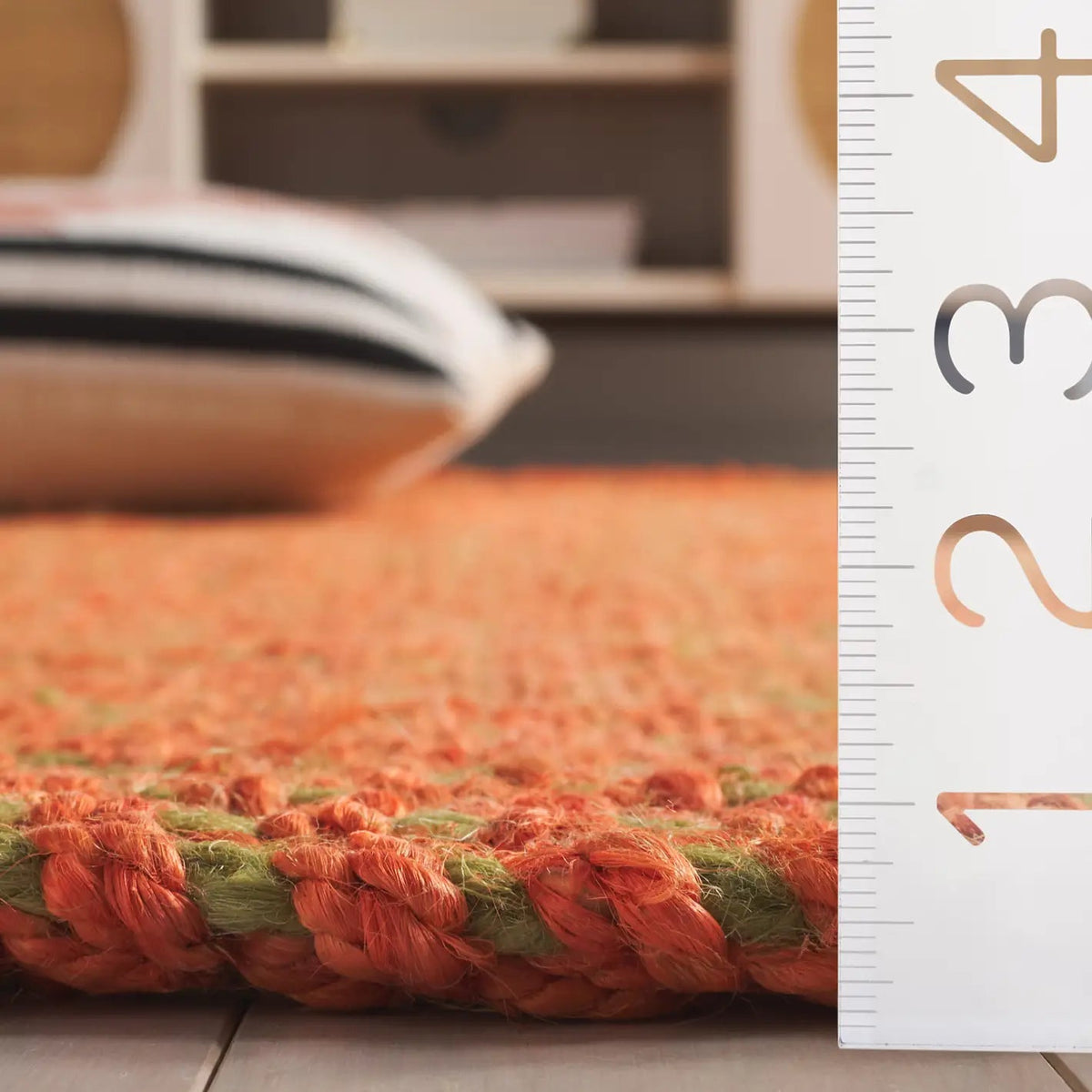 Safavieh Natural Fiber 4'-0" x 6'-0" Rug in Rust / Natural