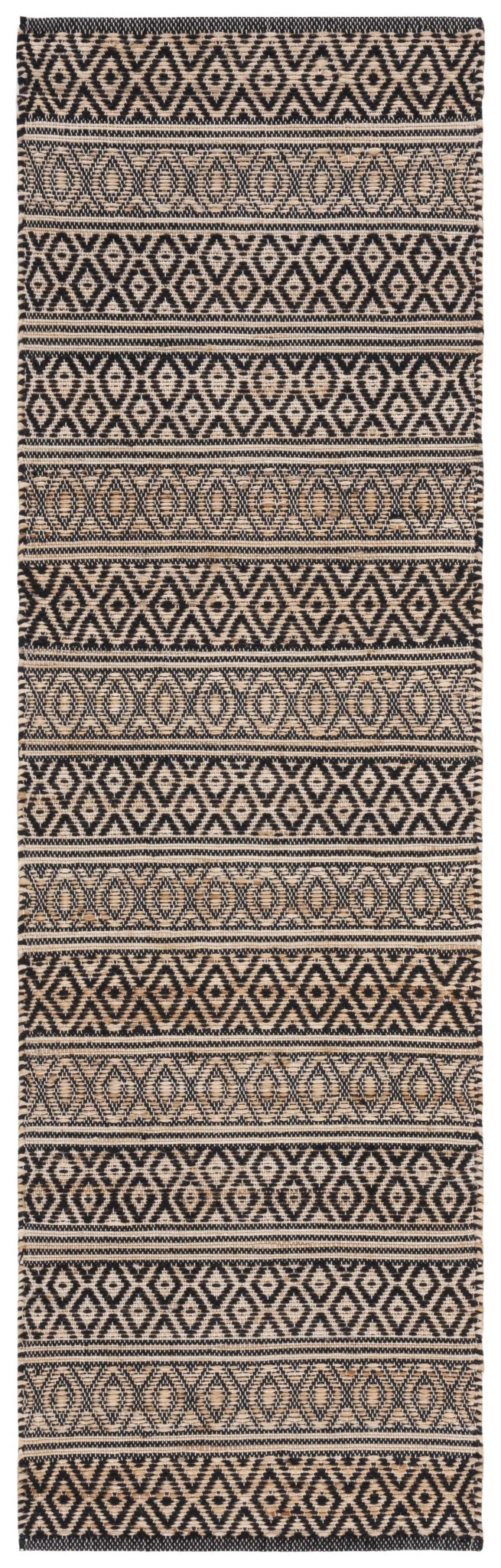 Safavieh Natural Fiber Nf379Z Black/Natural Rug.