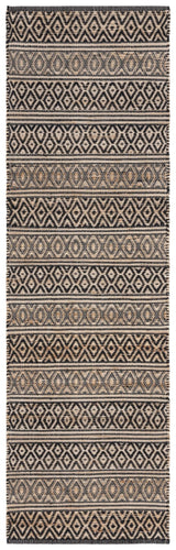 Safavieh Natural Fiber Nf379Z Black/Natural Rug.