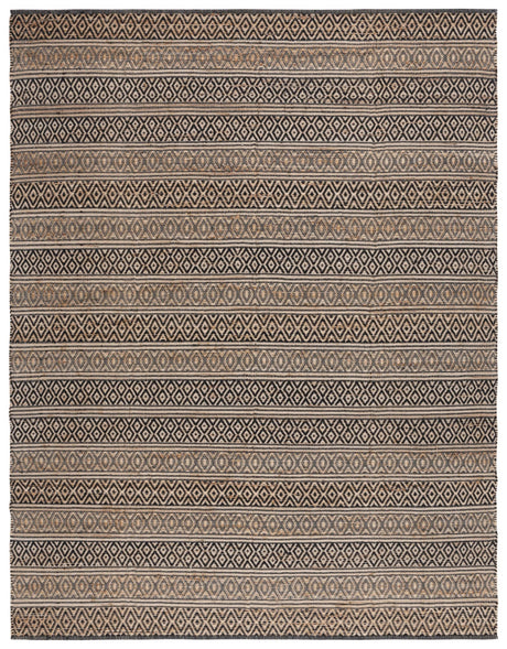Safavieh Natural Fiber Nf379Z Black/Natural Rug.
