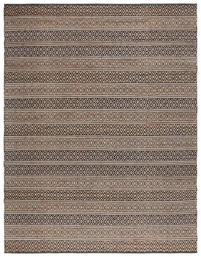Safavieh Natural Fiber Nf379Z Black/Natural Rug.