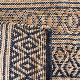 Safavieh Natural Fiber Nf379Z Black/Natural Rug.