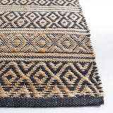 Safavieh Natural Fiber Nf379Z Black/Natural Rug.