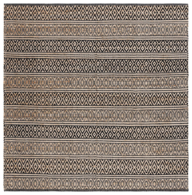 Safavieh Natural Fiber Nf379Z Black/Natural Rug.