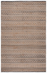 Safavieh Natural Fiber Nf379Z Black/Natural Rug.