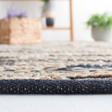 Safavieh Natural Fiber Nf380Z Black/Natural Rug.