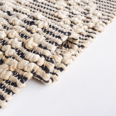 Safavieh Natural Fiber Nf383A Blush/Black Rug.