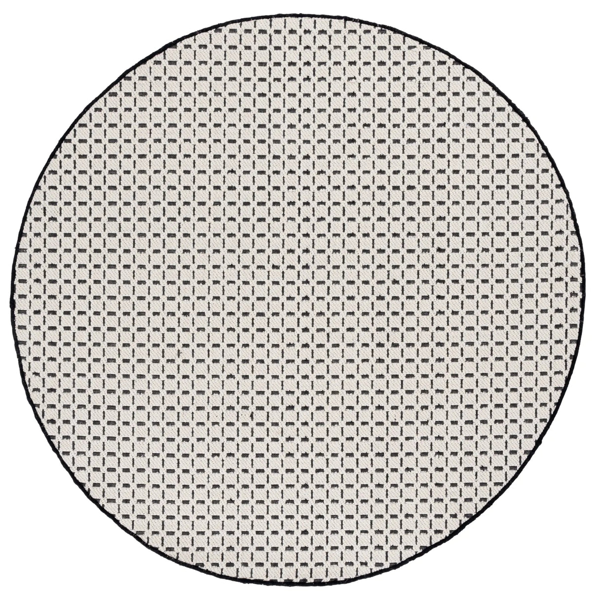 Safavieh Natural Fiber 6'-0" x 6'-0" Rug in Ivory / Black