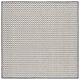 Safavieh Natural Fiber 6'-0" x 6'-0" Rug in Ivory / Black