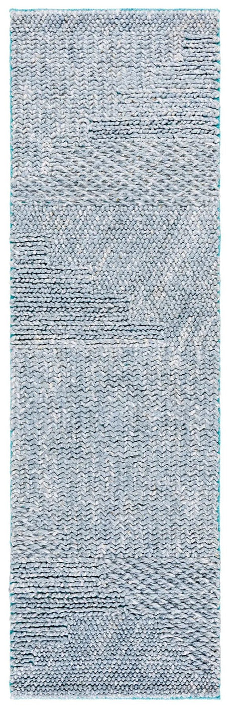 Safavieh Natural Fiber 2'-3" x 8'-0" Rug in Grey / Blue