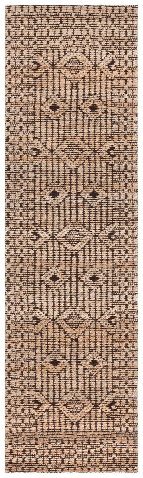 Safavieh Natural Fiber 2'-3" x 8'-0" Rug in Natural / Black