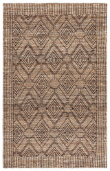 Safavieh Natural Fiber 4'-0" x 6'-0" Rug in Natural / Black