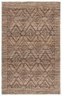 Safavieh Natural Fiber 4'-0" x 6'-0" Rug in Natural / Black