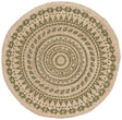 Safavieh Natural Fiber 3'-0" x 3'-0" Rug in Green / Natural
