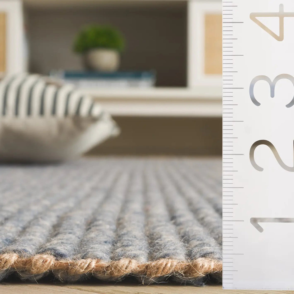 Safavieh Natural Fiber 4'-0" x 6'-0" Rug in Navy