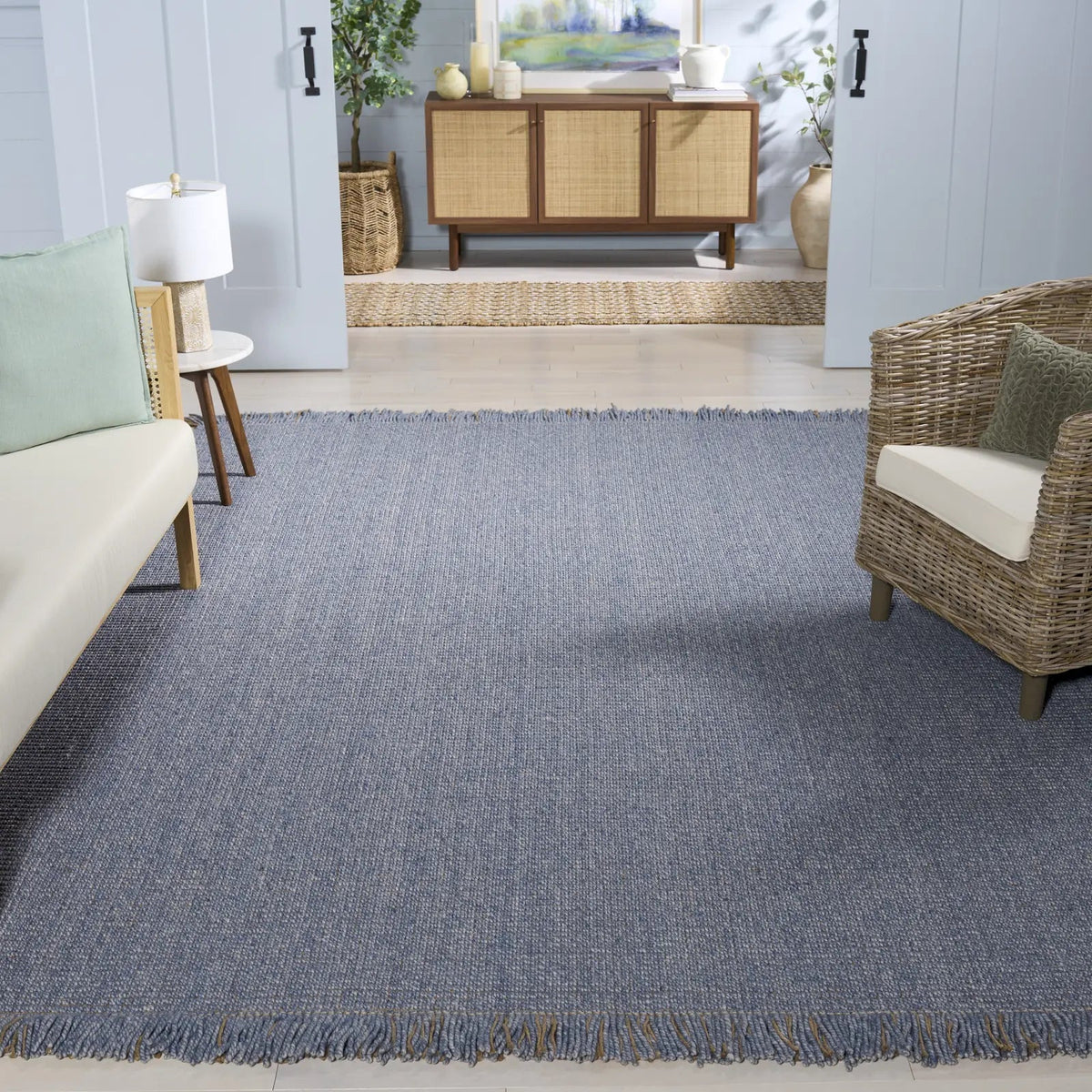 Safavieh Natural Fiber 6'-0" x 9'-0" Rug in Navy