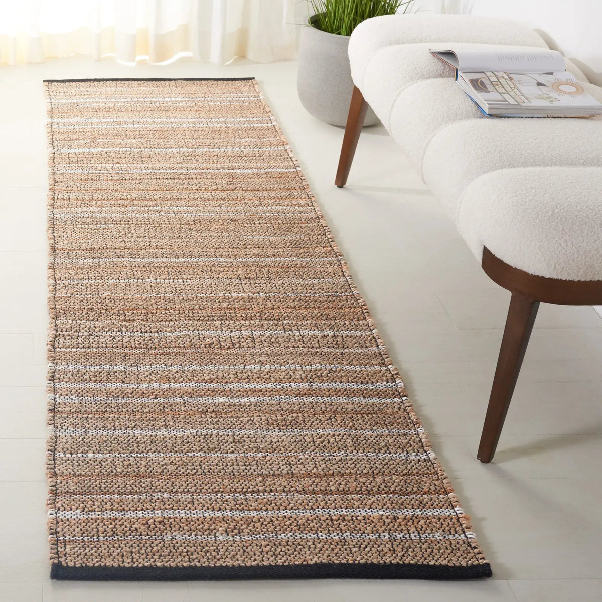 Safavieh Natural Fiber 2'-3" x 8'-0" Rug in Light Brown / Beige