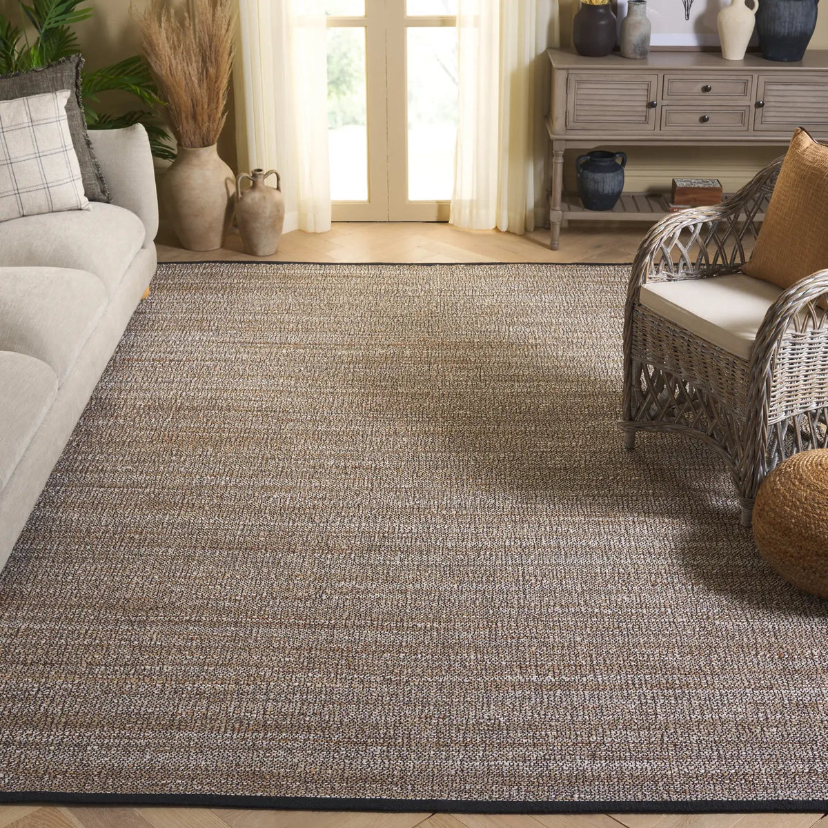 Safavieh Natural Fiber 6'-0" x 9'-0" Rug in Taupe / Bleach