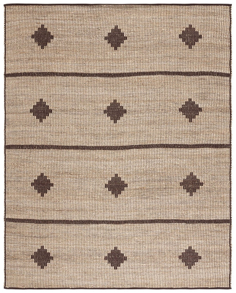 Safavieh Natural Fiber Nf878A Natural/Brown Rug.