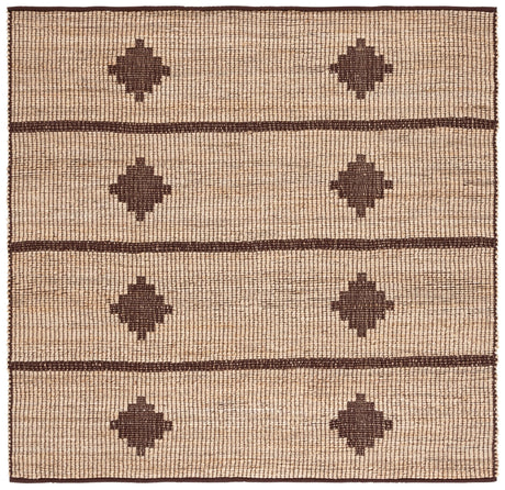 Safavieh Natural Fiber Nf878A Natural/Brown Rug.