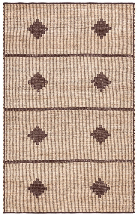 Safavieh Natural Fiber Nf878A Natural/Brown Rug.