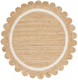 Safavieh Natural Fiber 5'-0" x 5'-0" Rug in Natural / Ivory