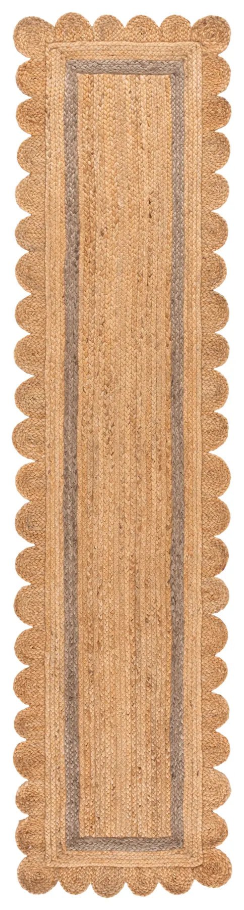 Safavieh Natural Fiber 2'-3" x 9'-0" Rug in Natural / Grey