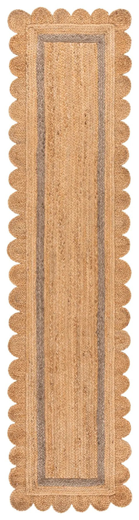 Safavieh Natural Fiber 2'-3" x 9'-0" Rug in Natural / Grey