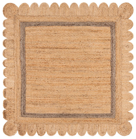 Safavieh Natural Fiber 6'-0" x 6'-0" Rug in Natural / Grey