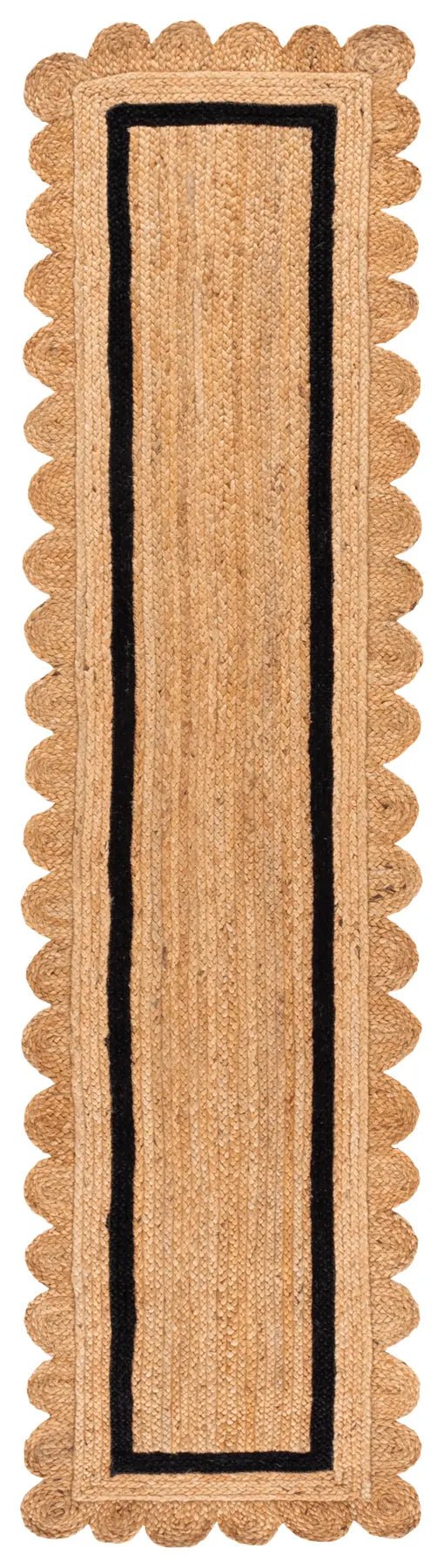 Safavieh Natural Fiber 2'-3" x 9'-0" Rug in Natural / Black