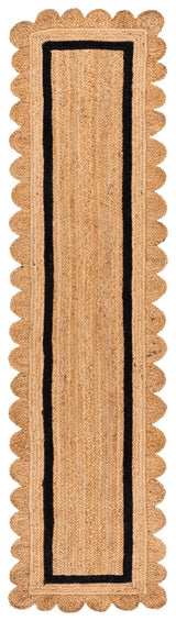 Safavieh Natural Fiber 2'-3" x 9'-0" Rug in Natural / Black