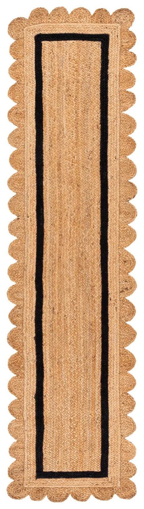 Safavieh Natural Fiber 2'-3" x 9'-0" Rug in Natural / Black
