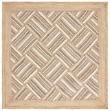 Safavieh Natural Fiber 6'-0" x 6'-0" Rug in Natural / Grey