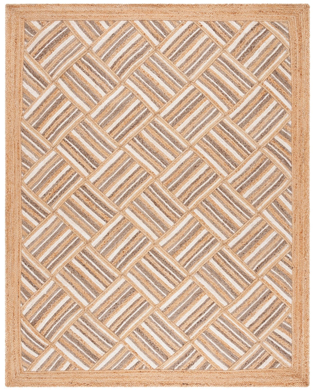 Safavieh Natural Fiber Nf897A Natural/Grey Rug.