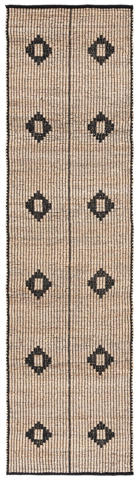 Safavieh Natural Fiber Nf898Z Natural/Black Rug.