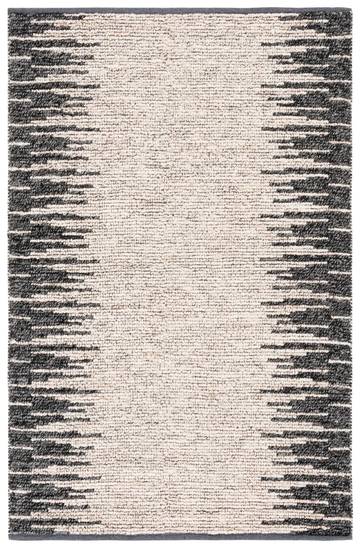 Safavieh Natural Fiber 4'-0" x 6'-0" Rug in Bleach / Black