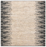 Safavieh Natural Fiber 6'-0" x 6'-0" Rug in Bleach / Black