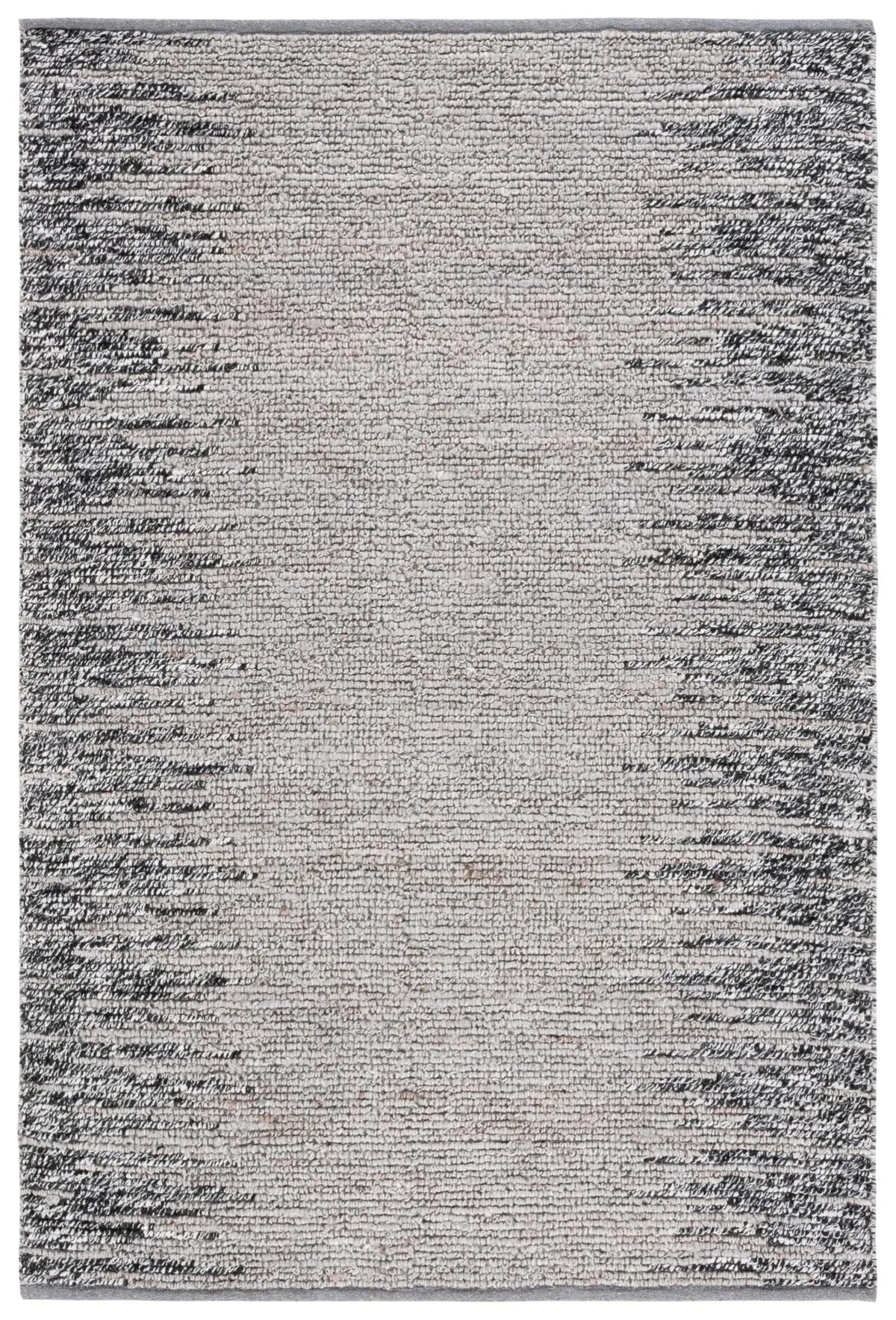 Safavieh Natural Fiber 4'-0" x 6'-0" Rug in Grey / Black